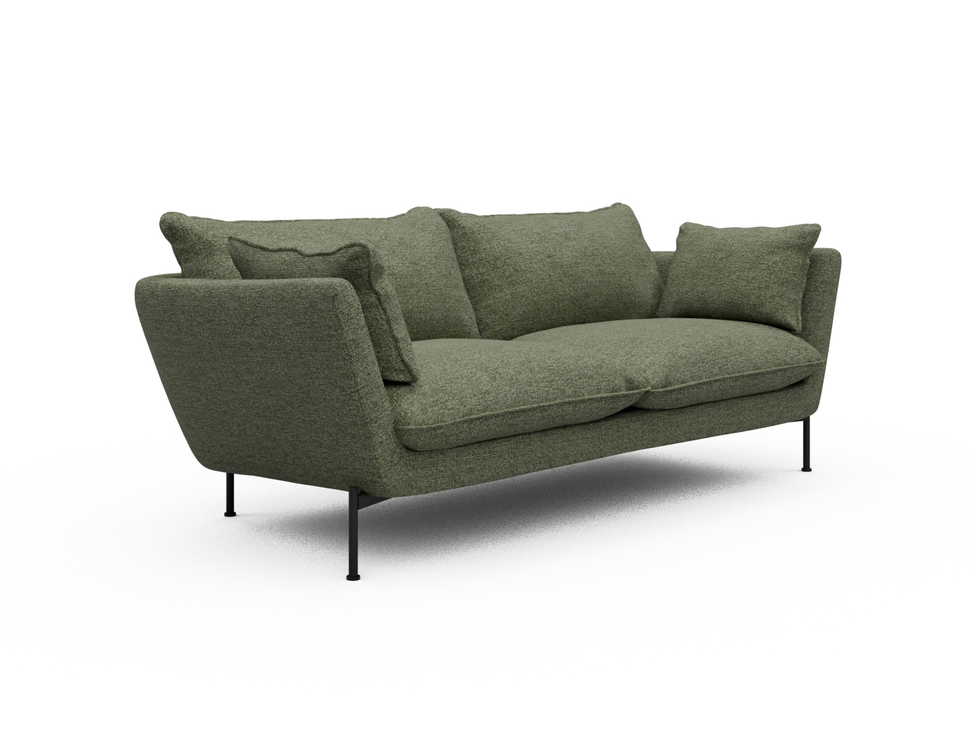 Skandi Home Sofa Anton Soft 2-Sitzer Carreno-Vivid-Green moebelfaktor