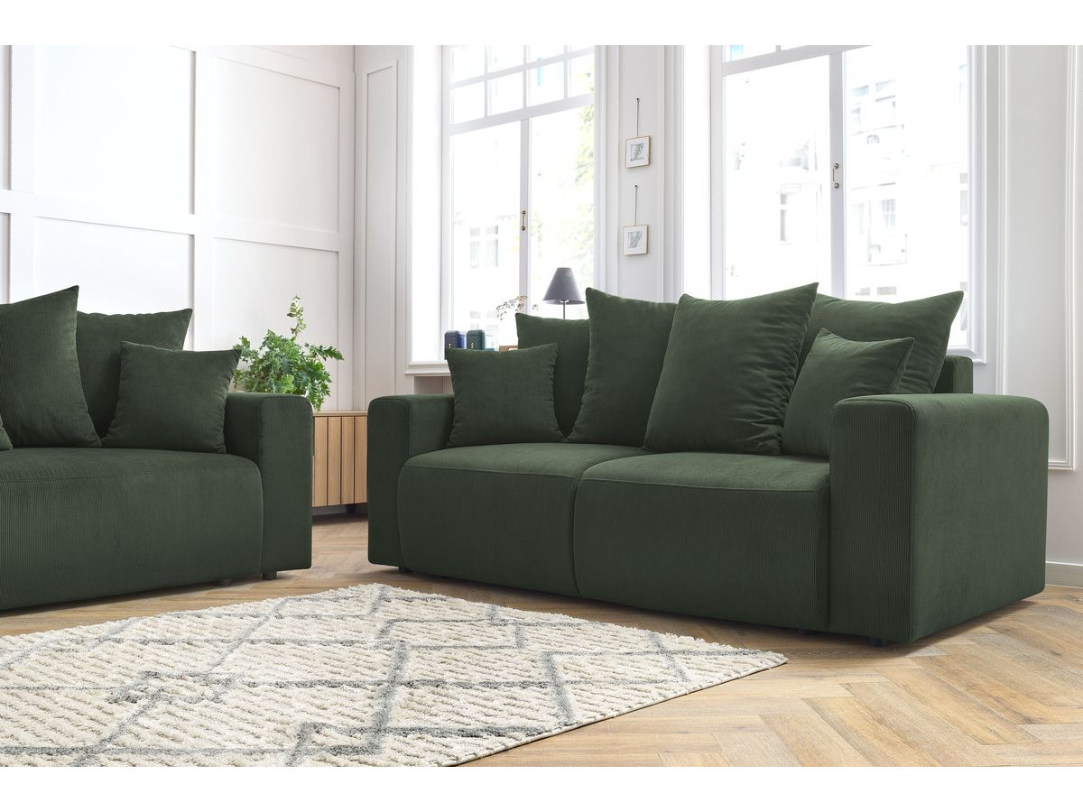 Bobochic Envy Sofa 5-Sitzer Cordsamt Grün