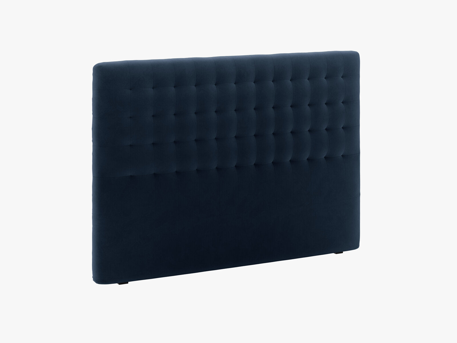 Micadoni Nova Samtiger Kopfteil 120 cm (H 120 cm) Samt Paris Dunkelblau 180x120