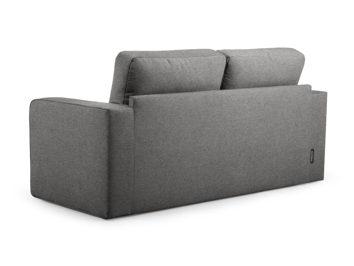 Bobochic Come Schlafsofa 2-Sitzer Melange-Stoff Dunkelgrau