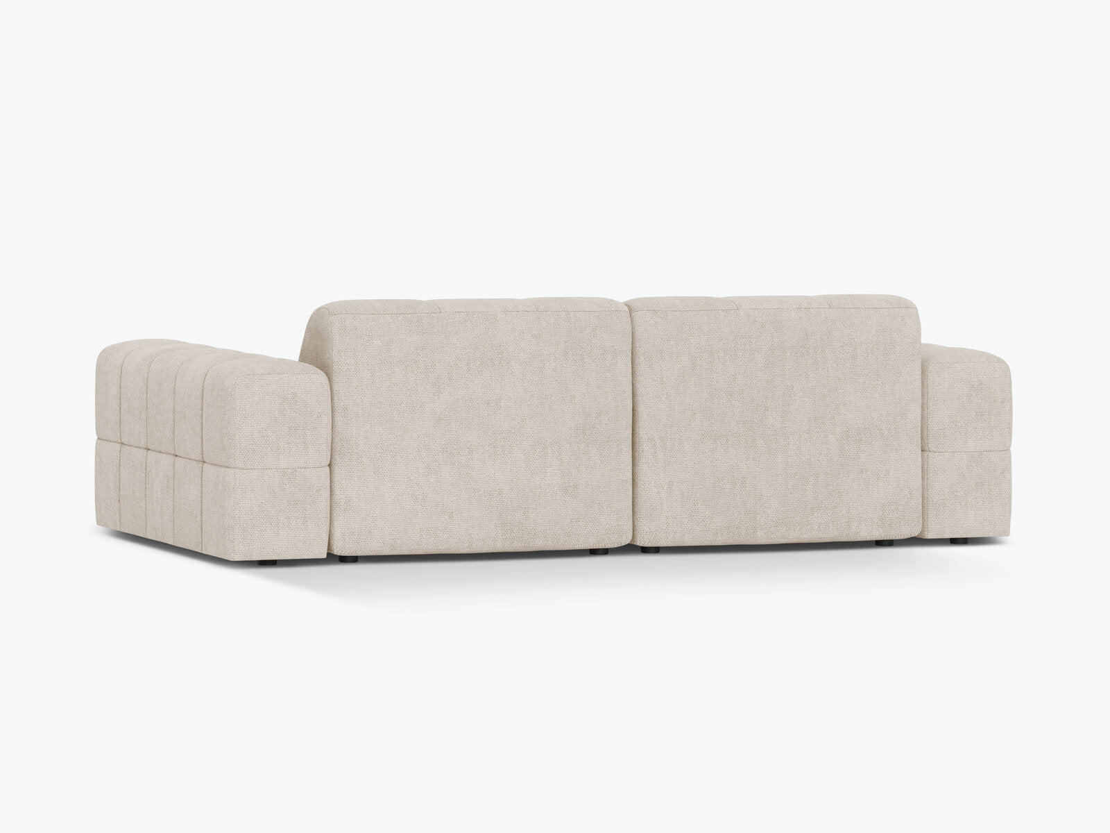 Micadoni Sofa Jennifer 3-Sitzer Chenille Eden Helles Beige