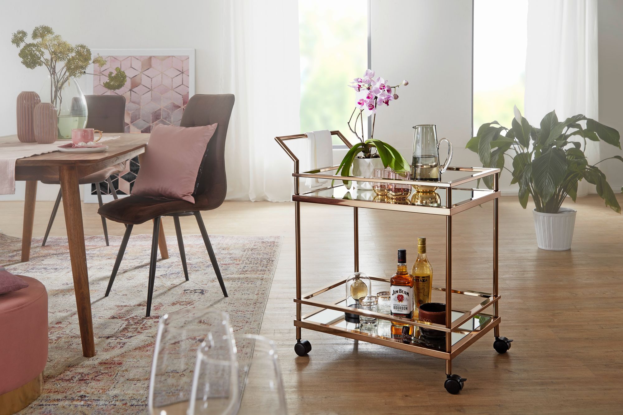 Servierwagen Rindum Metall Gold 65,5 × 45 × 84 cm