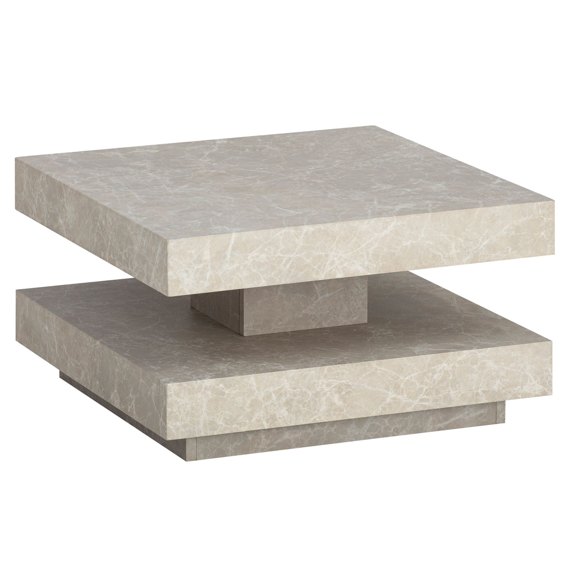Couchtisch Fluberg Beige 60 × 60 × 34 cm
