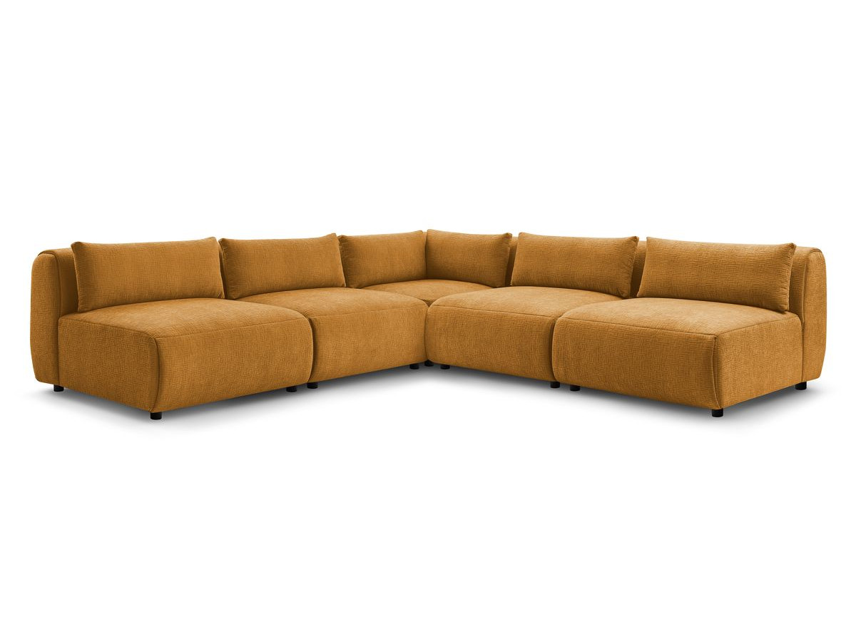 Bobochic Jeanne Ecksofa 299 × 299 cm Strukturstoff Gelb