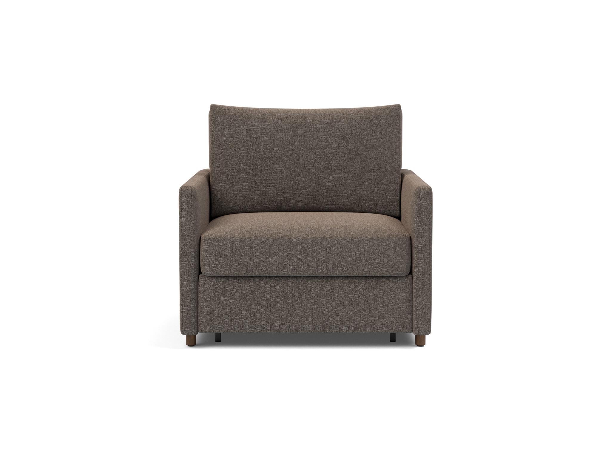 Schlafsessel Neah mit Slim-Armlehnen Boucle Skandi 530-Taupe