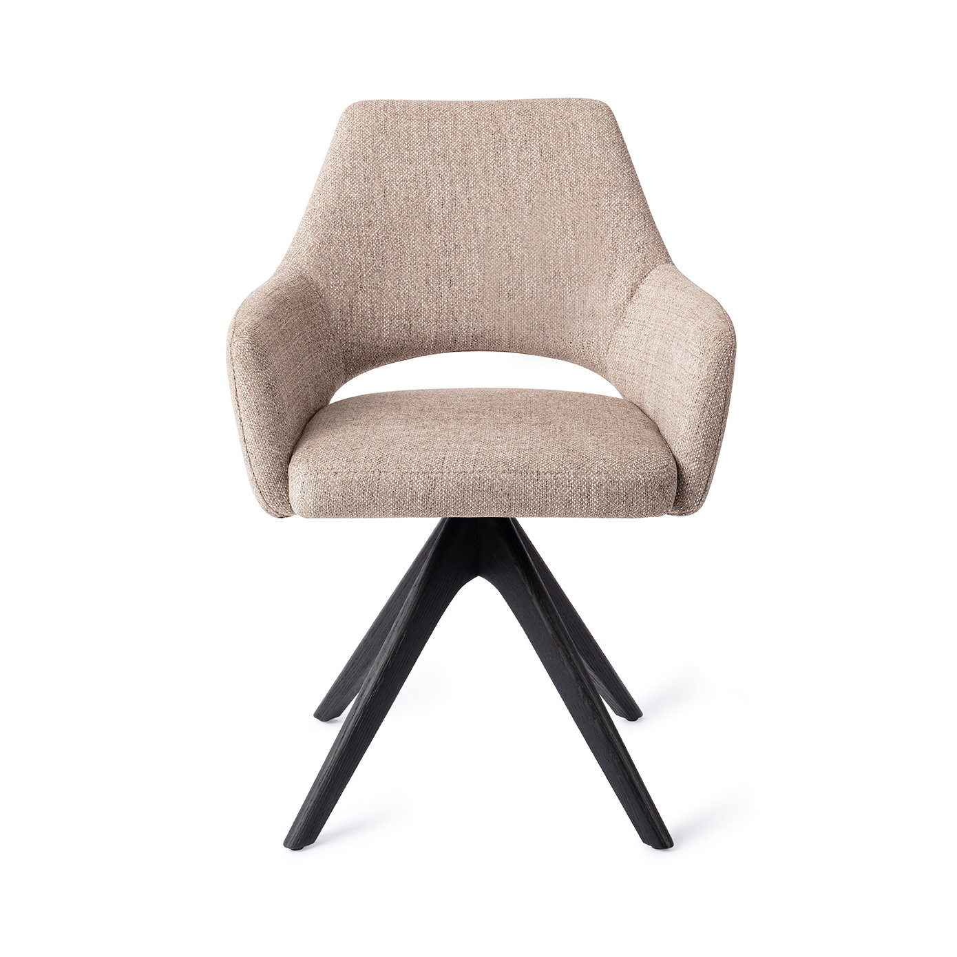 Jesper Home Esszimmerstuhl Yanai Biscuit Beach Revolve Eiche Schwarz
