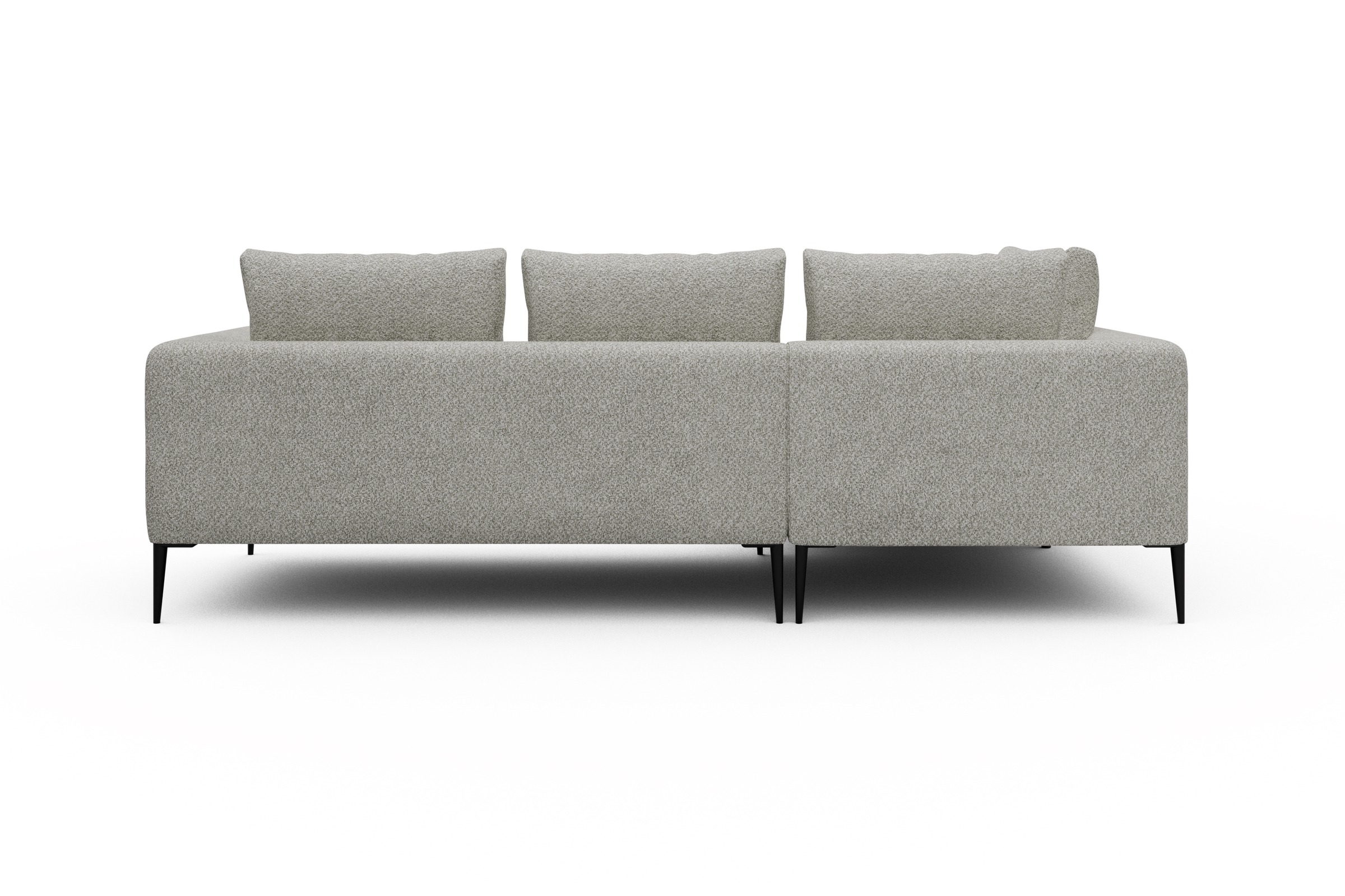 Ecksofa Paul Relax-Ecke links mit 2-Sitzer Vanora-Warm-Sand