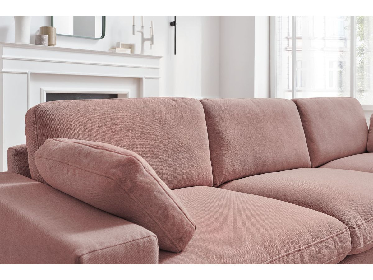 Bobochic Belair Sofa 4-Sitzer Stoff Rosa