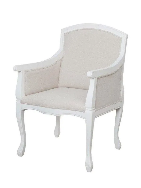 Moebelfaktor Livin Hill Sessel TA358 Weisser, cremefarbener Stoff