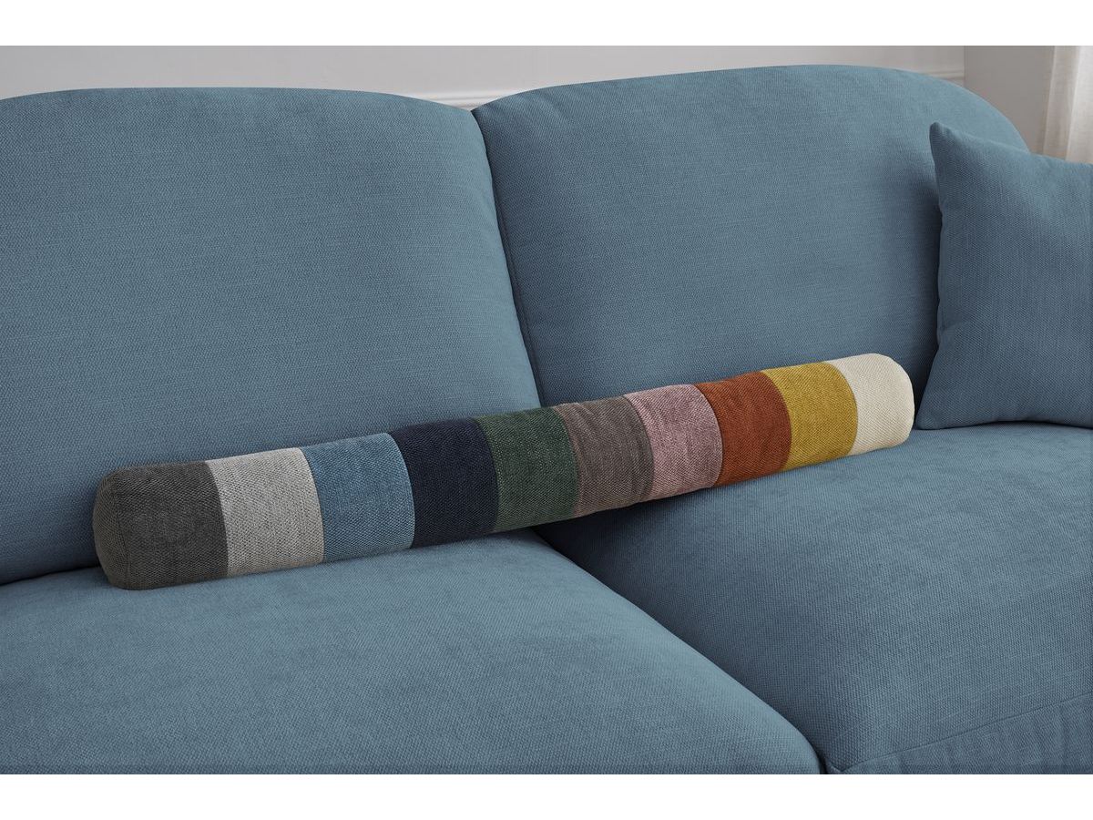Bobochic Cezanne Schlafsofa 3-Sitzer Stoff Hellblau, Liegefläche 140 × 194 cm
