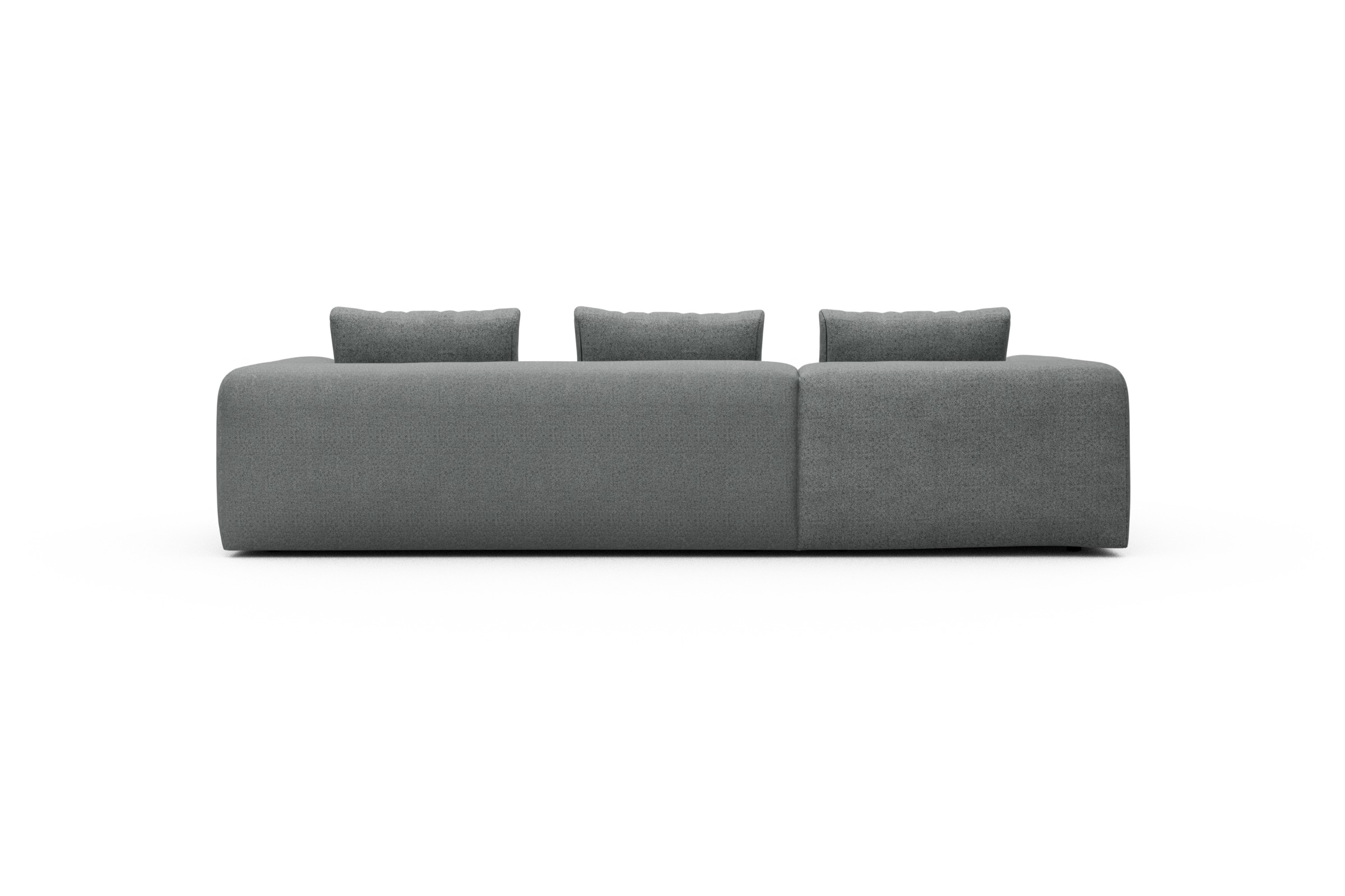 Ecksofa Fred Chaiselongue links mit 2,5-Sitzer Aivi-Gravet-Grey