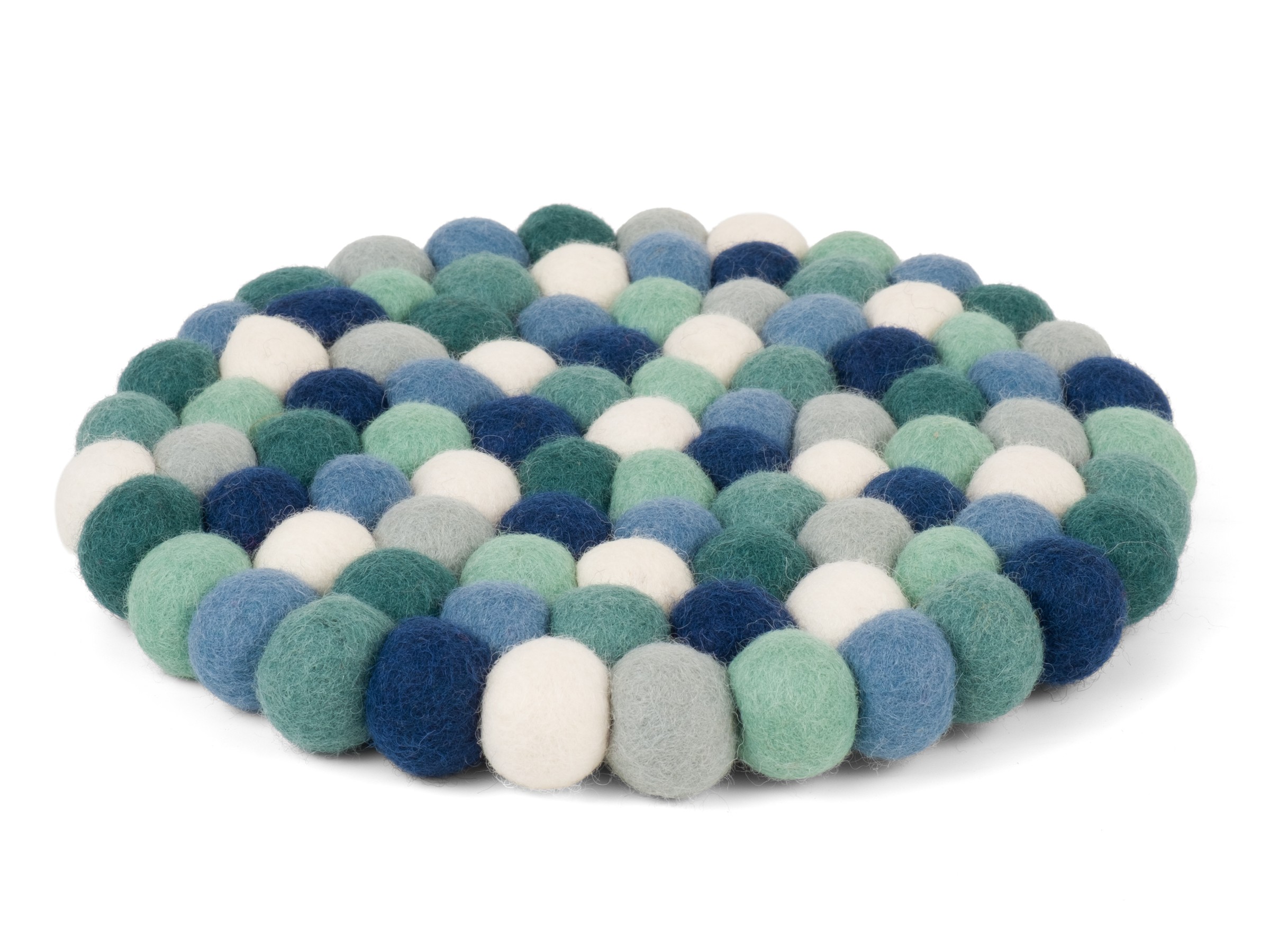 myfelt Mare Topfuntersetzer Blau-Türkis-Weiß Ø 20 cm