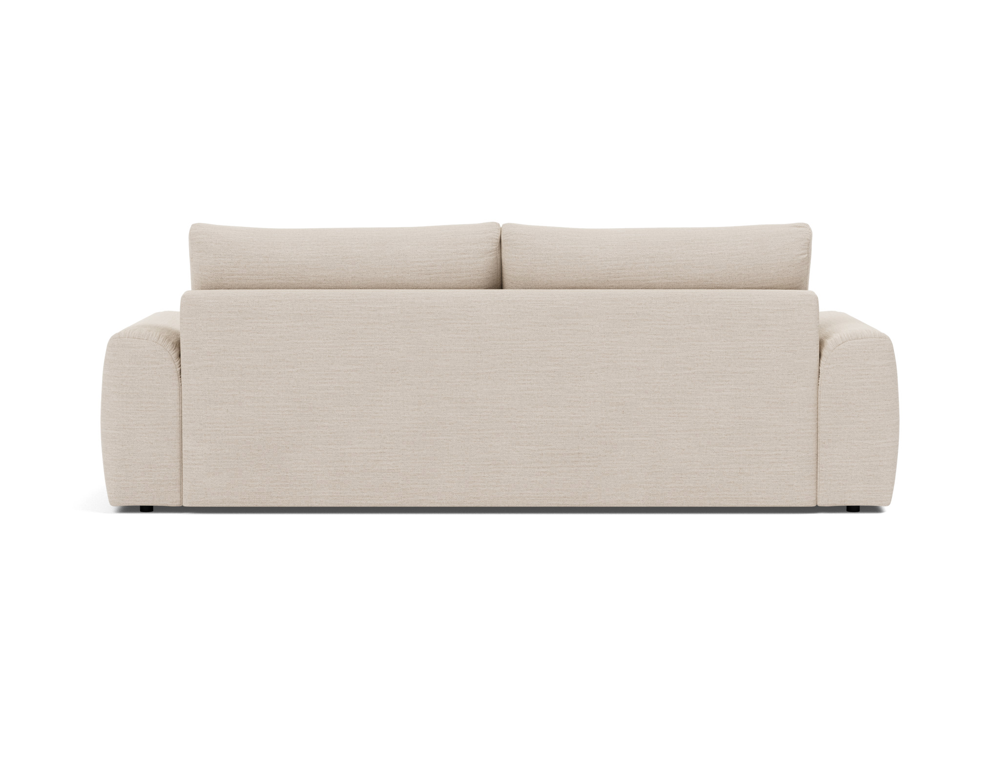 Schlafsofa Norum mit Chunky-Armlehnen Webstoff Blida 612-Sand-Grey