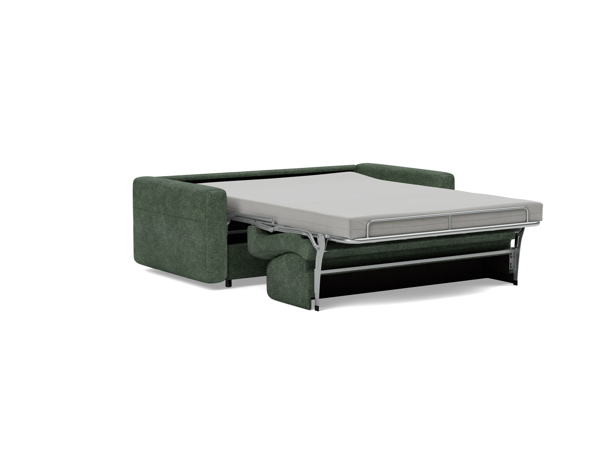 Schlafsofa Killian mit Memory-Matratze 140 Flachgewebe Avella 281-Pine-Green