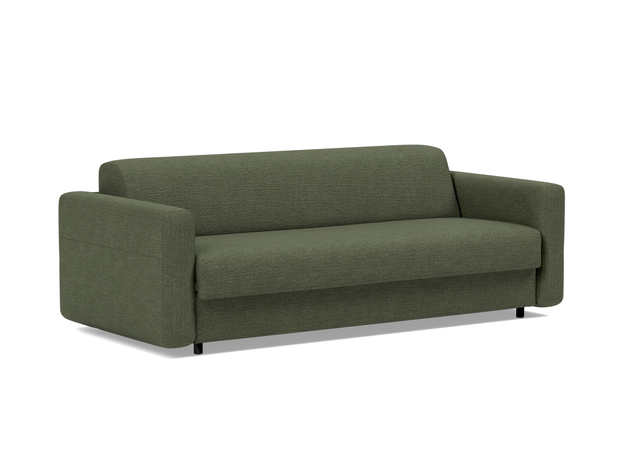 Schlafsofa Killian mit Taschenfederkernmatratze 160 Strukturierter Stoff Taura 353-Forest