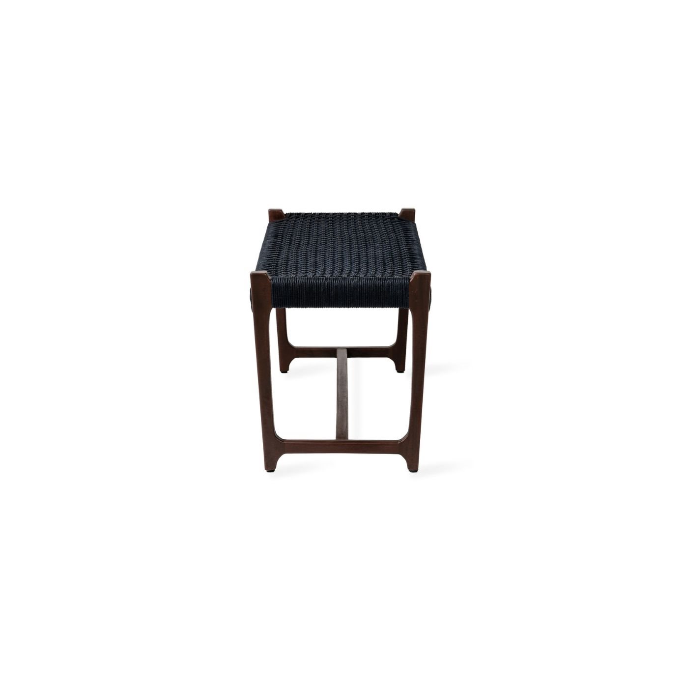 Jesper Home Outdoor-Bank Kuwana Indigo-Weave Gestell Espresso 120cm