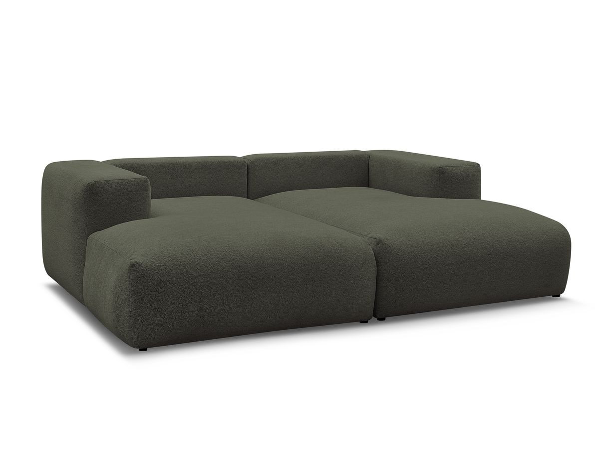 Bobochic Voltaire Sofa 4-Sitzer 248 × 170 cm Melange-Stoff Grün