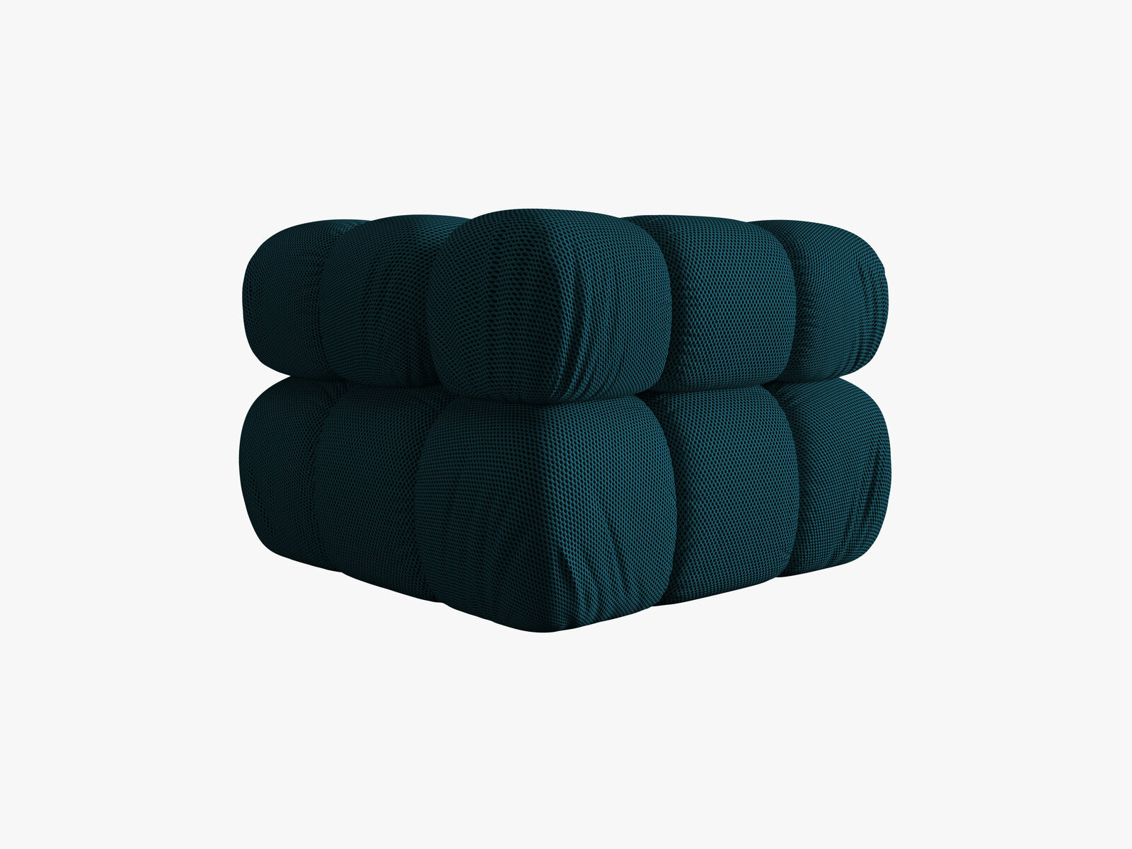 Micadoni symmetrisches Eckmodul Bellis 3D-Stoff Sonic Marineblau