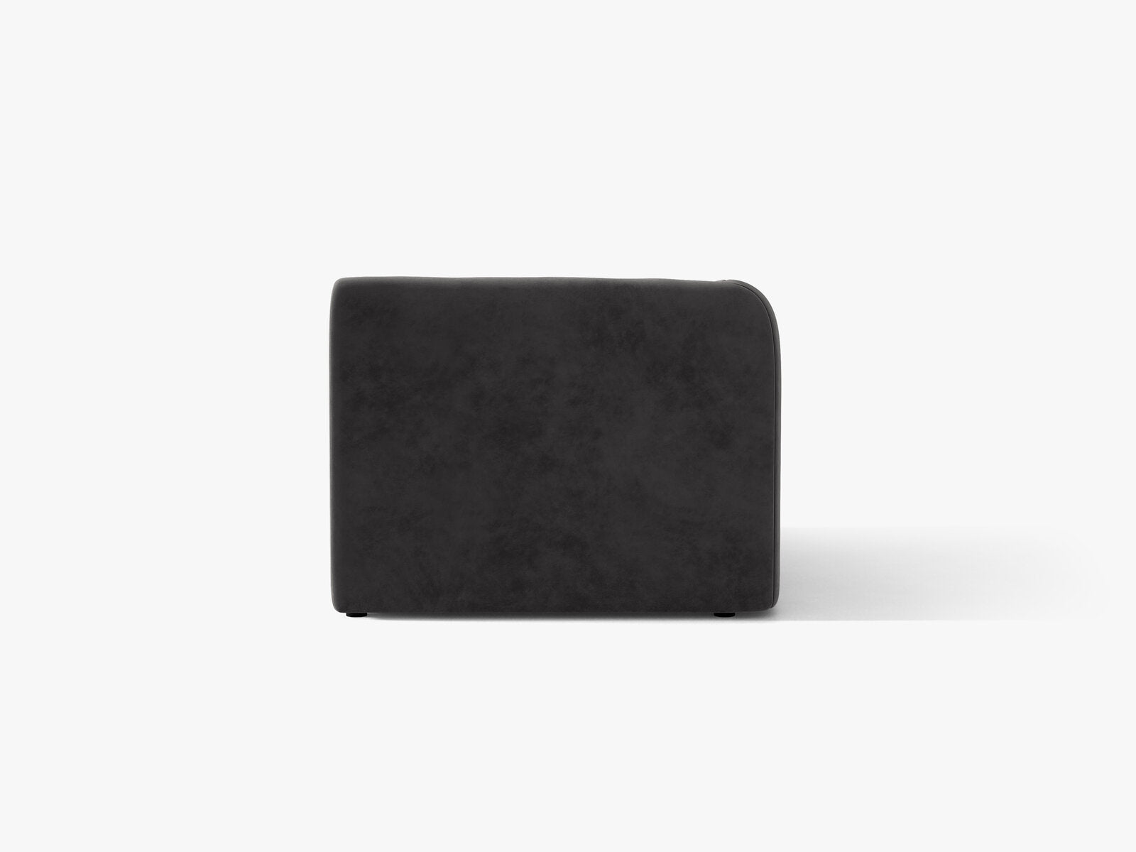 Micadoni Eckmodul Miley 1-Sitzer Links Samt Bluvel Grau