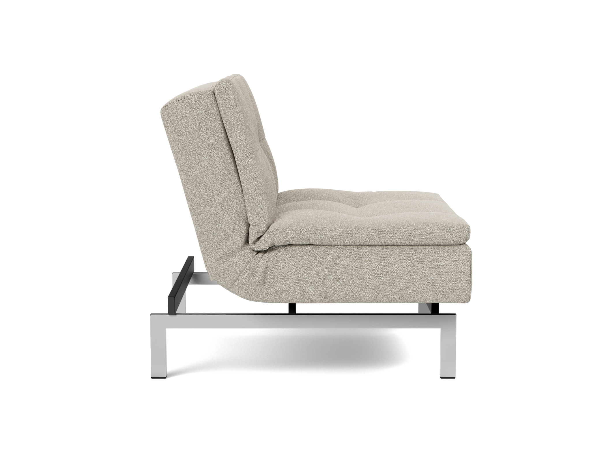 Sessel Dublexo Boucle Skandi 539-Beige Beine Chrom