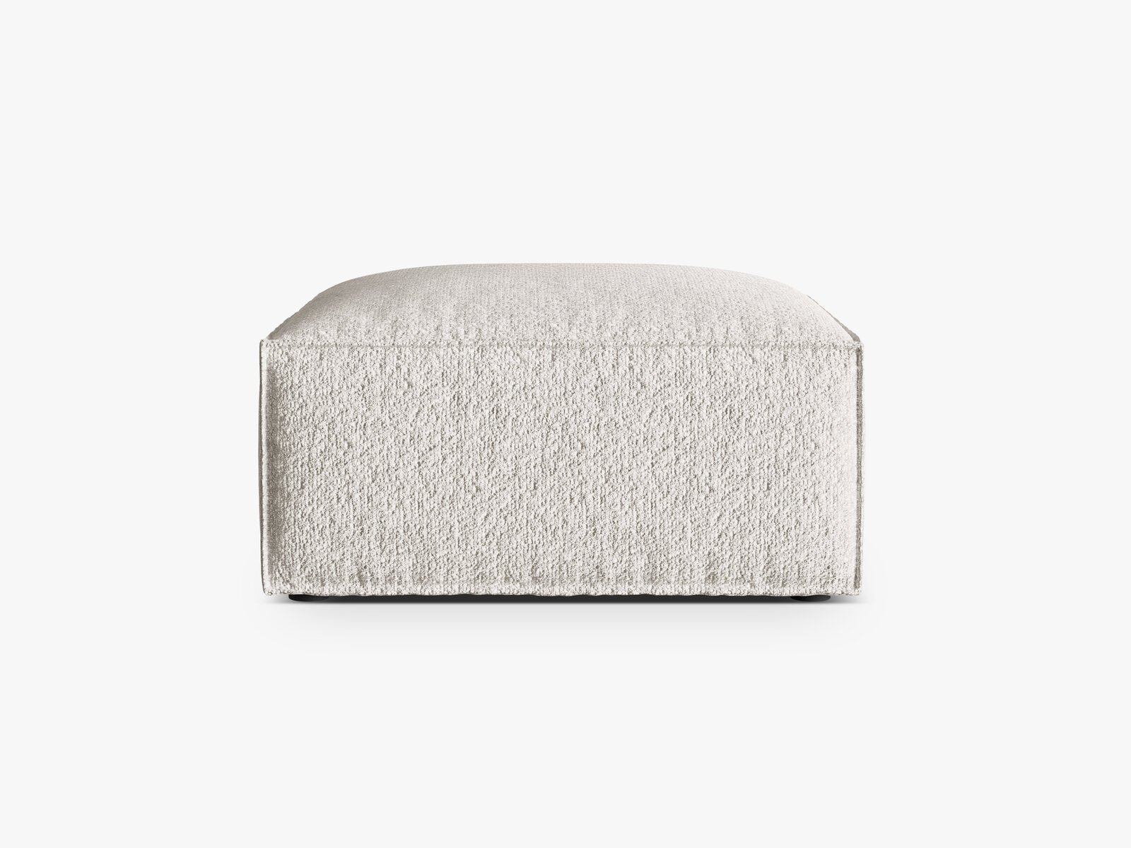 Micadoni Hocker Nuria 1-Sitzer Boucle Grau Beige Melange
