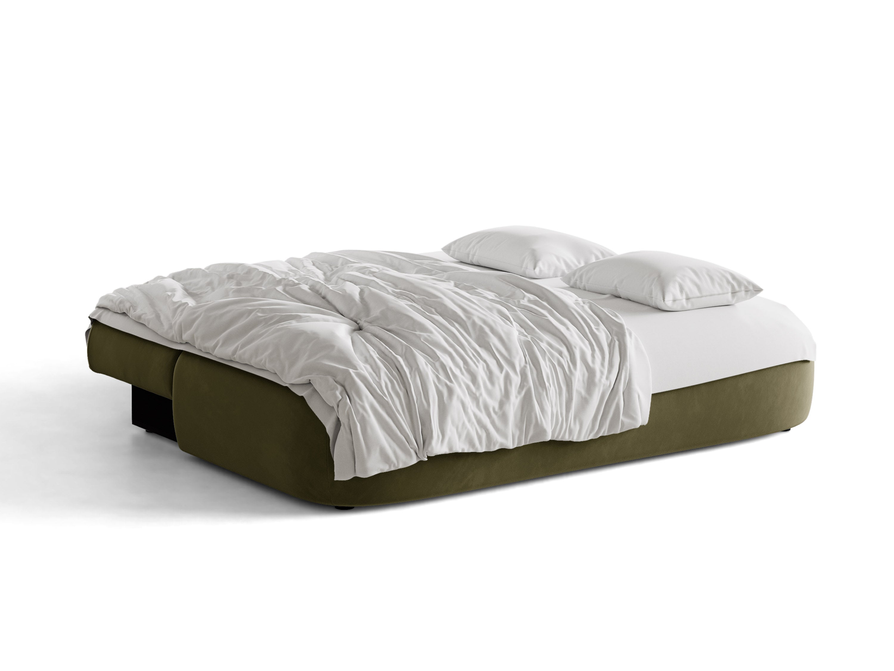 Micadoni Hena Sofa Mit Bettfunktion Und Stauraum Samt Salvador Grün