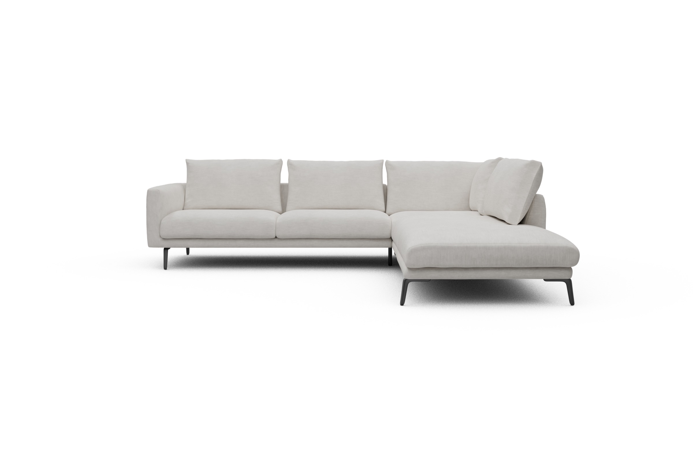 Skandi Home Ecksofa Karl Relax-Ecke rechts mit 2,5-Sitzer Vivus-Dusty-Off-White moebelfaktor