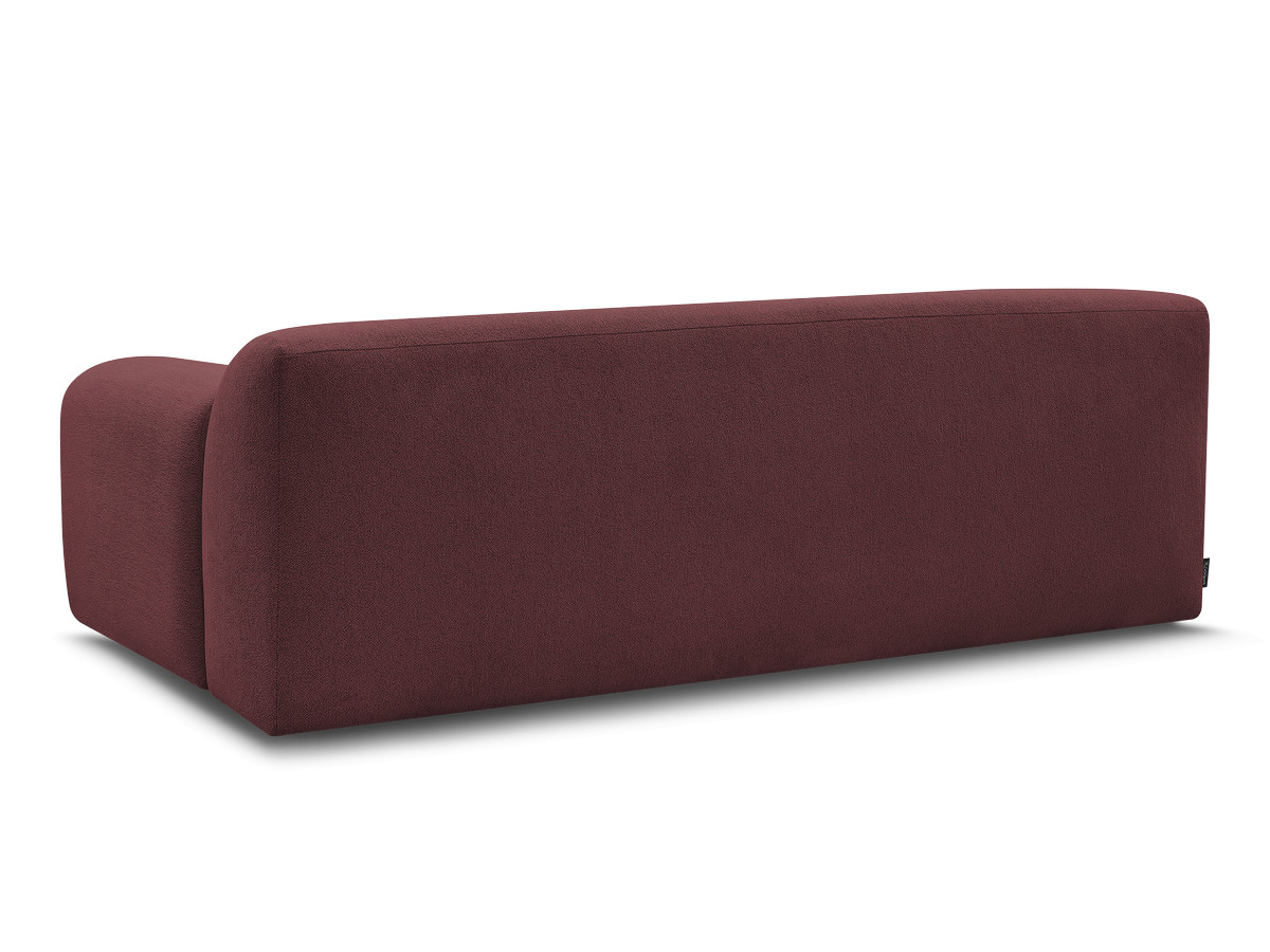 Bobochic Melisse Sofa 3-Sitzer Melange-Stoff Rot