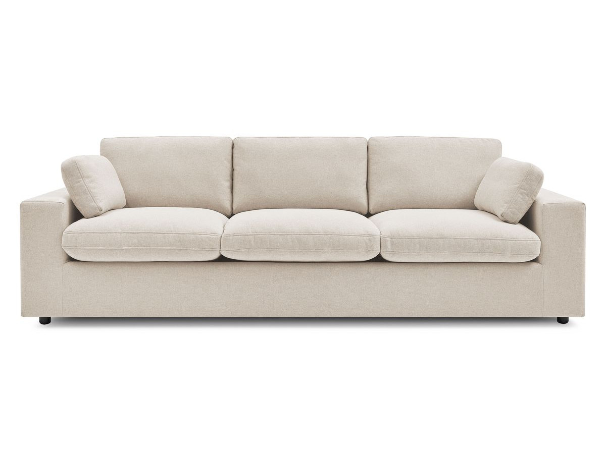 Bobochic Belair Sofa 3-Sitzer 250 × 93 cm Stoff Beige