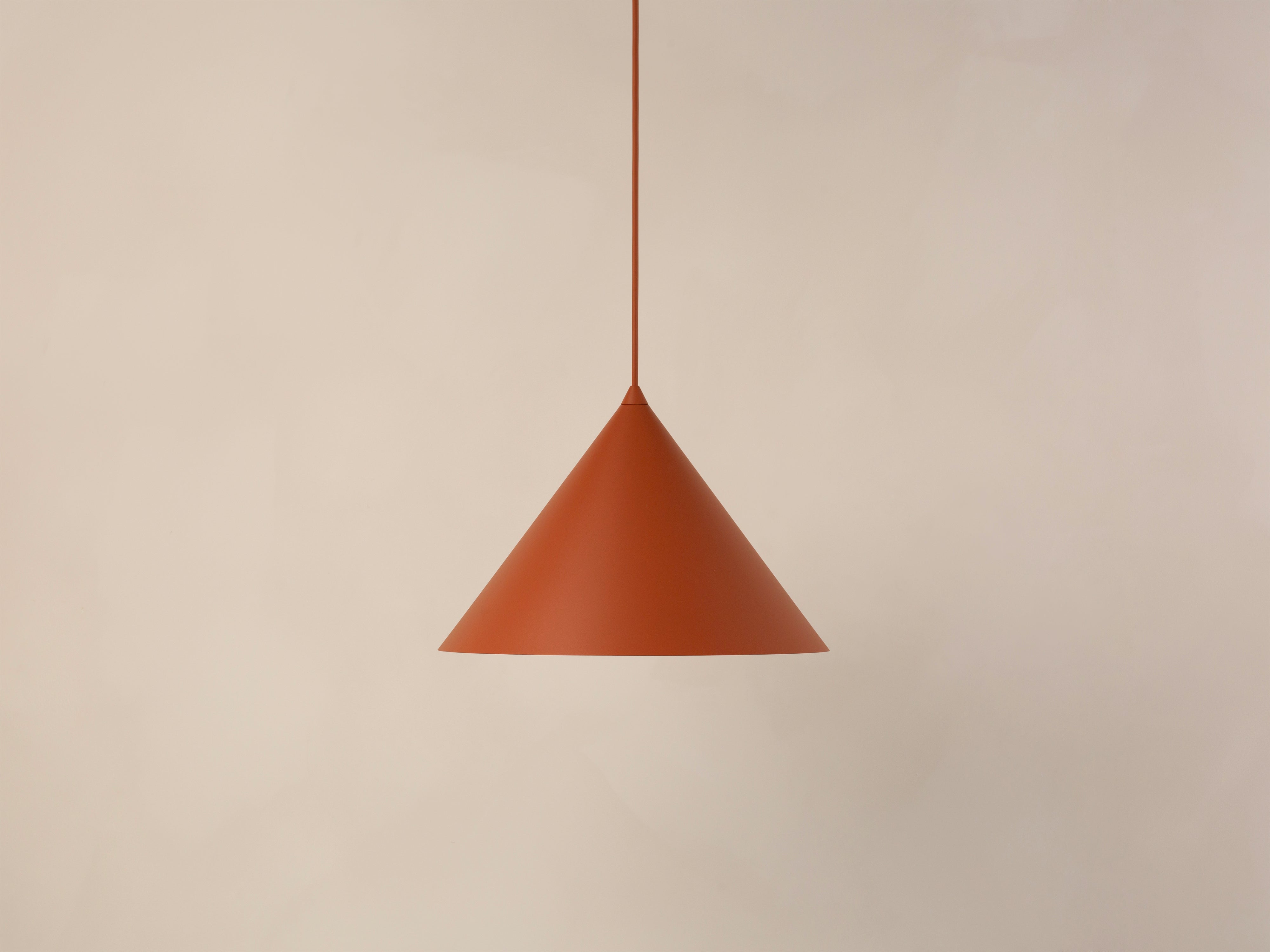 Micadoni Timbo Pendelleuchte Ø 26 cm Ziegel