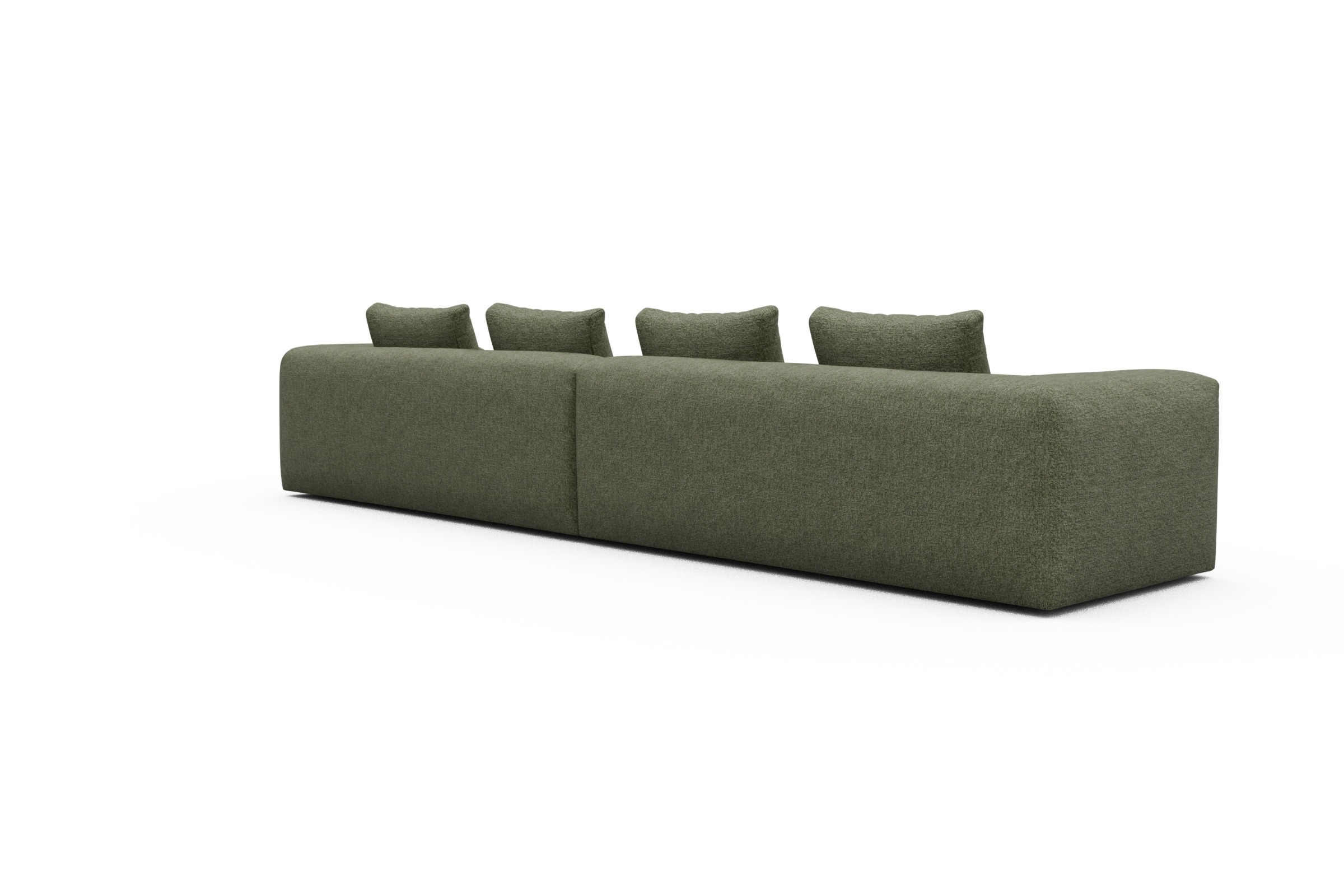 Sofa Modulares XXL Sofa Fred 5-Sitzer Carreno-Vivid-Green