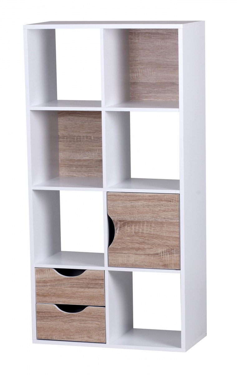 Bücherregal Averoy Weiß 60 × 29 × 120 cm