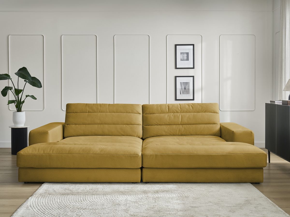 Bobochic Sierra Sofa 4-Sitzer Samt Gelb