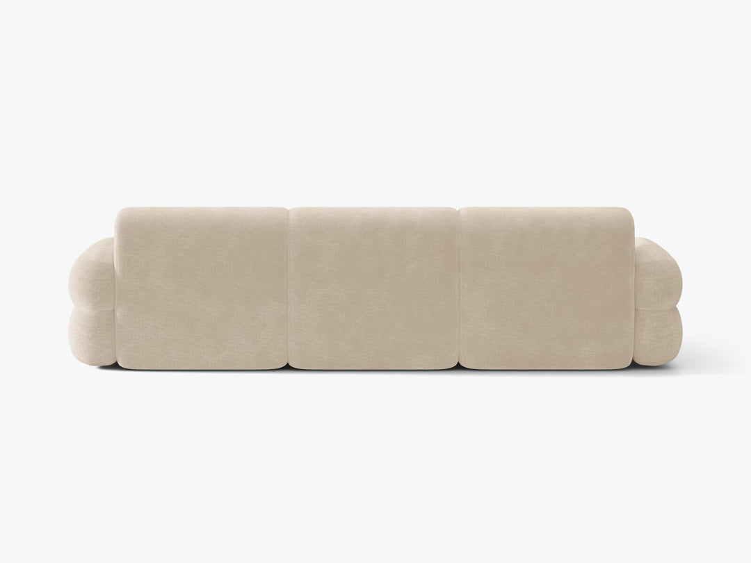 Micadoni Neo Ecksofa 4-Sitzer Links Chenille Golden Helles Beige