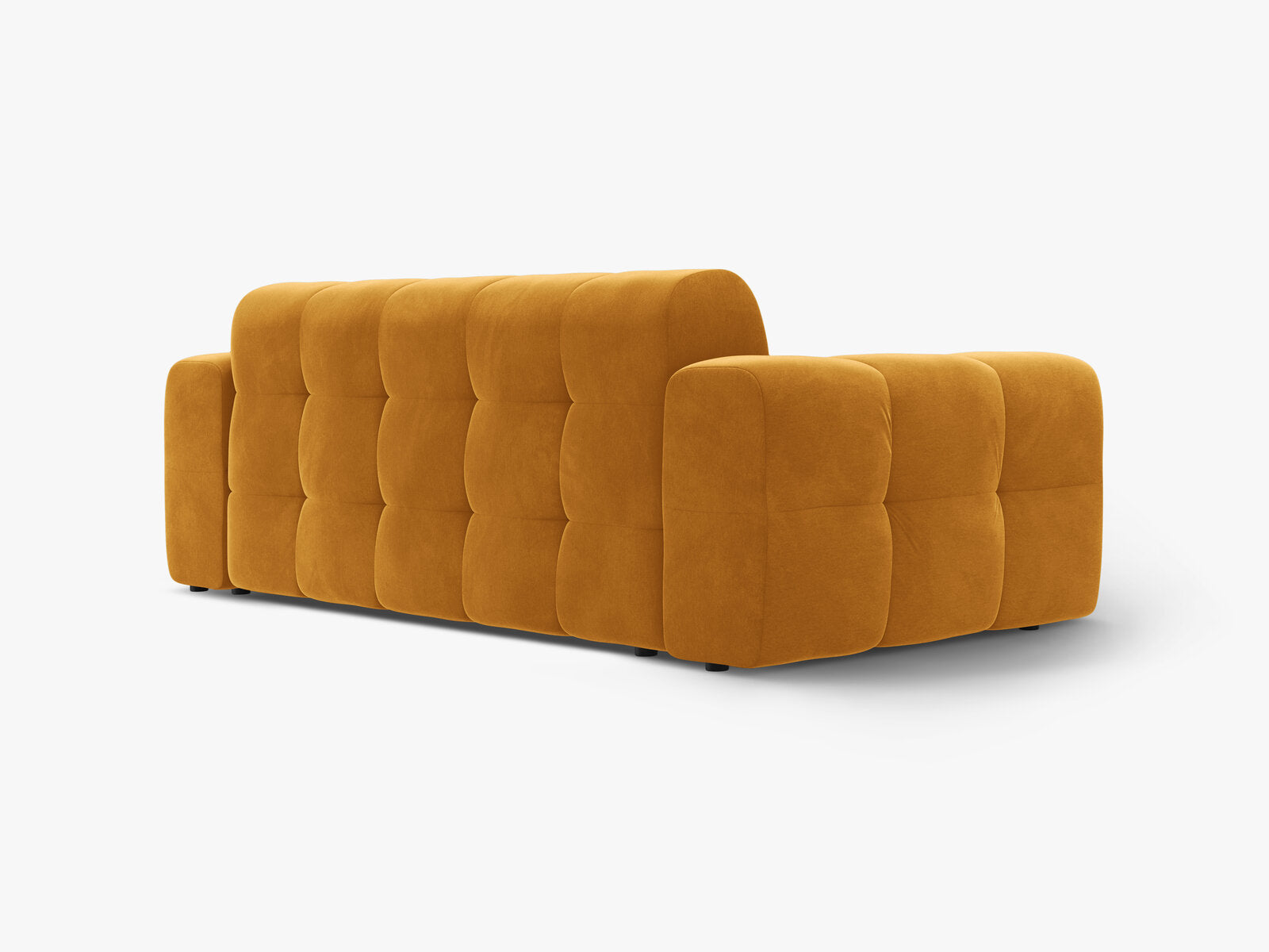 Micadoni Sofa Kendal 3-Sitzer Samt Senf