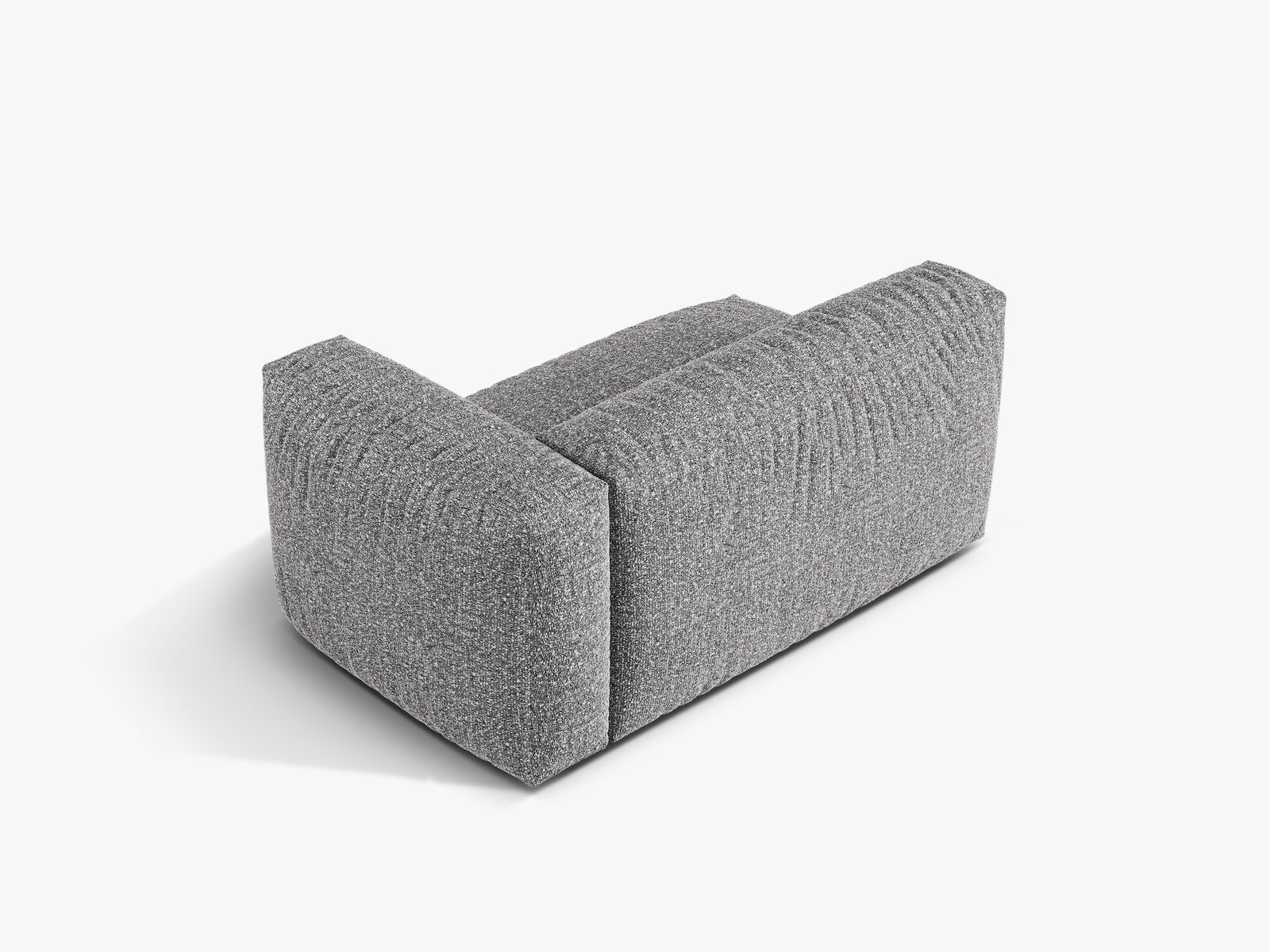 Micadoni Eckmodul Martina 1-Sitzer Groß Rechts Boucle Monet Graphit