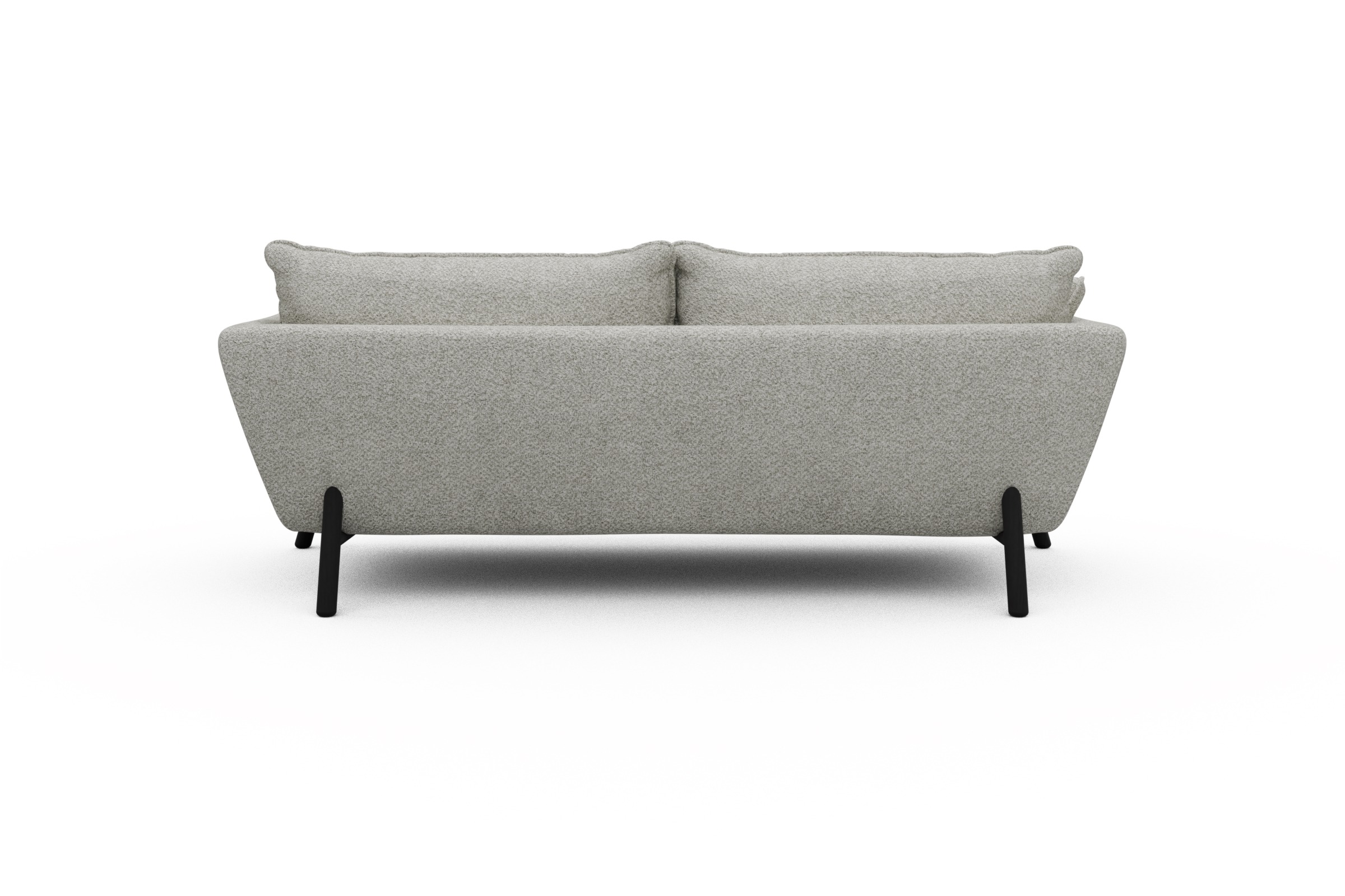 Sofa Emil PREMIUM 3-Sitzer Beinfarbe Eiche Schwarz Vanora-Warm-Sand