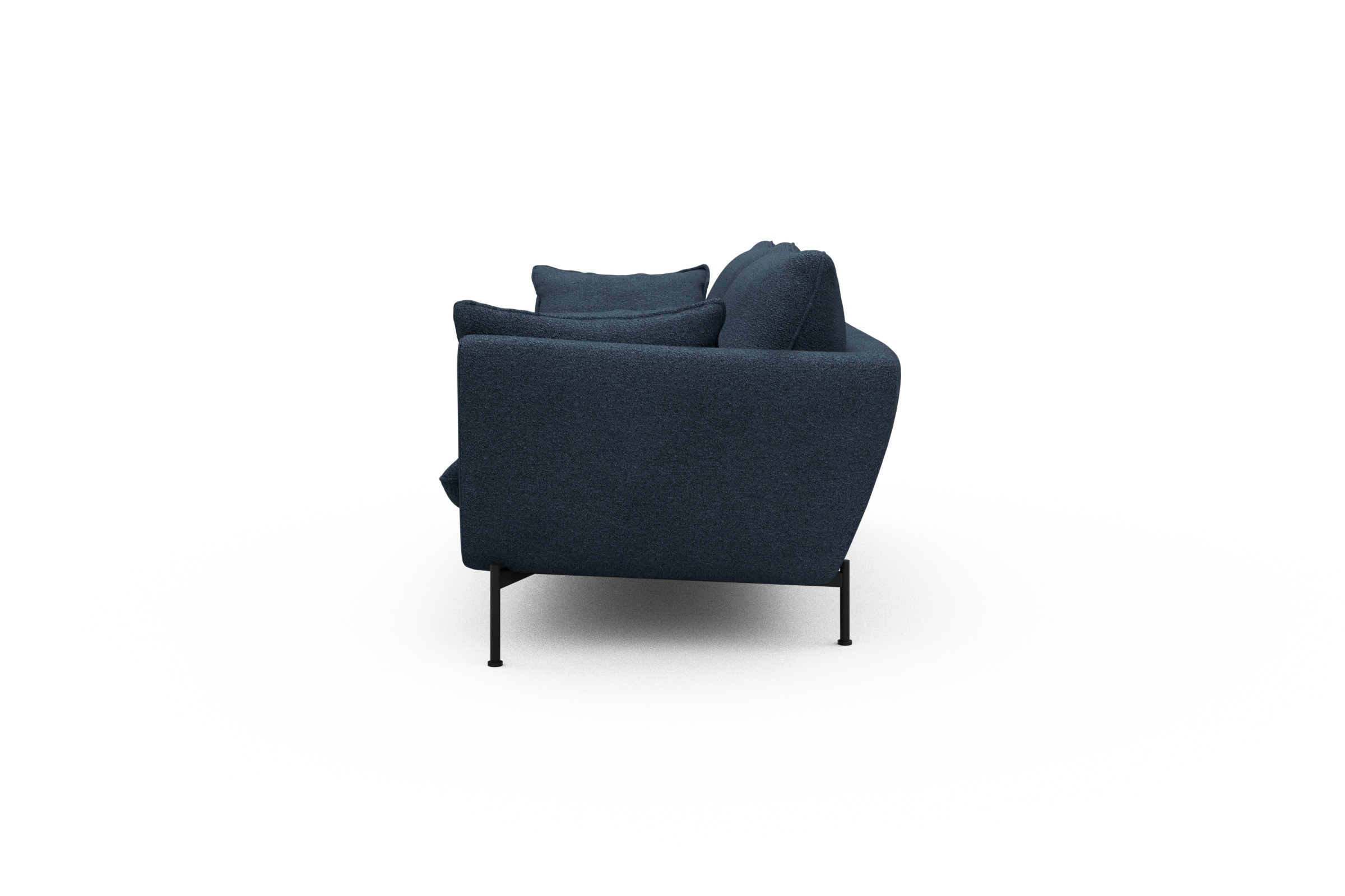 Sofa Anton 2-Sitzer Boucle-Blue