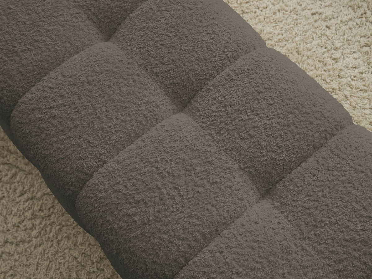 Bobochic Mont-blanc Bettbank Bouclé-Stoff Braun