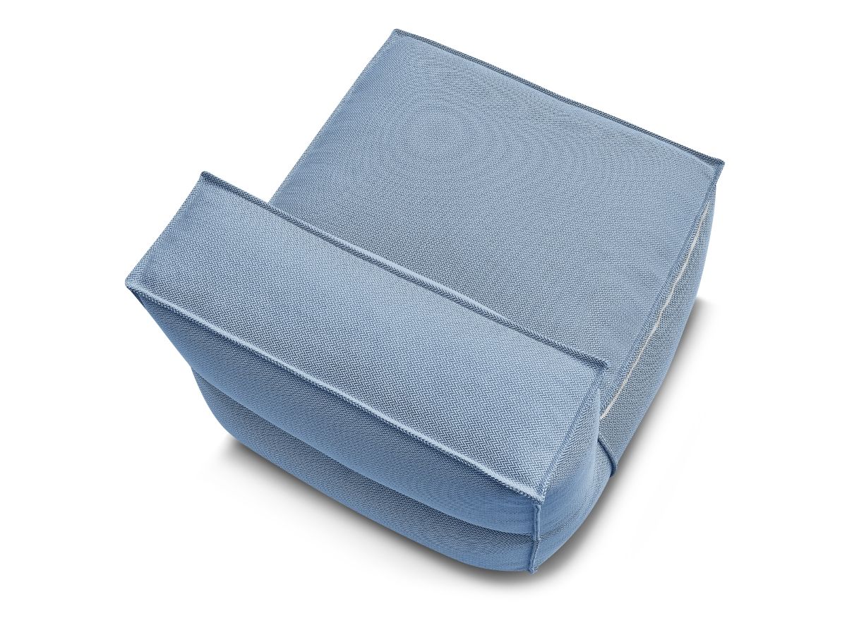 Bobochic Biarritz Sofamodul 1-Sitzer Melange-Stoff Blau