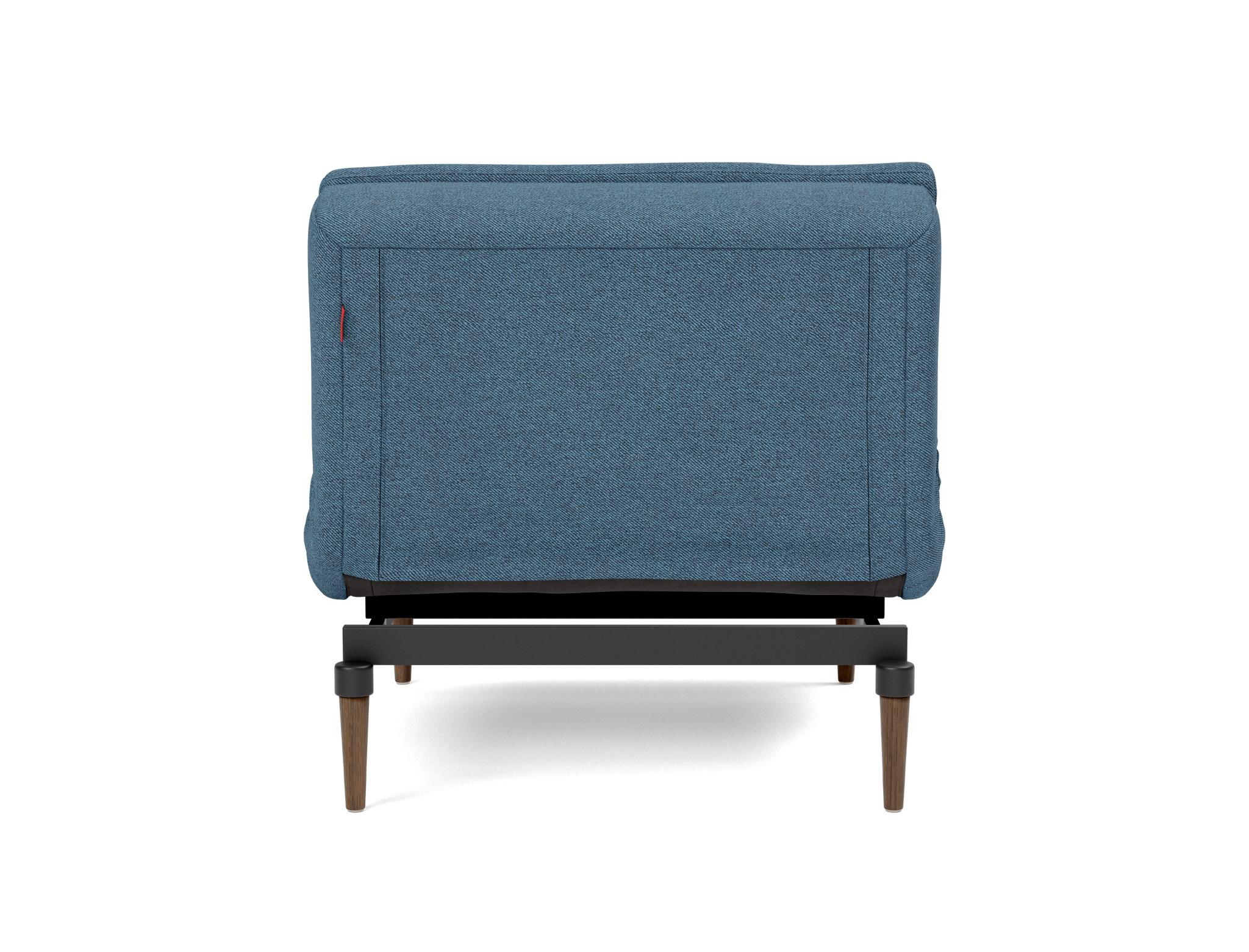Sessel Dublexo Strukturierter Stoff Weda 302-Weda-Blue Beine Styletto Eiche dunkel