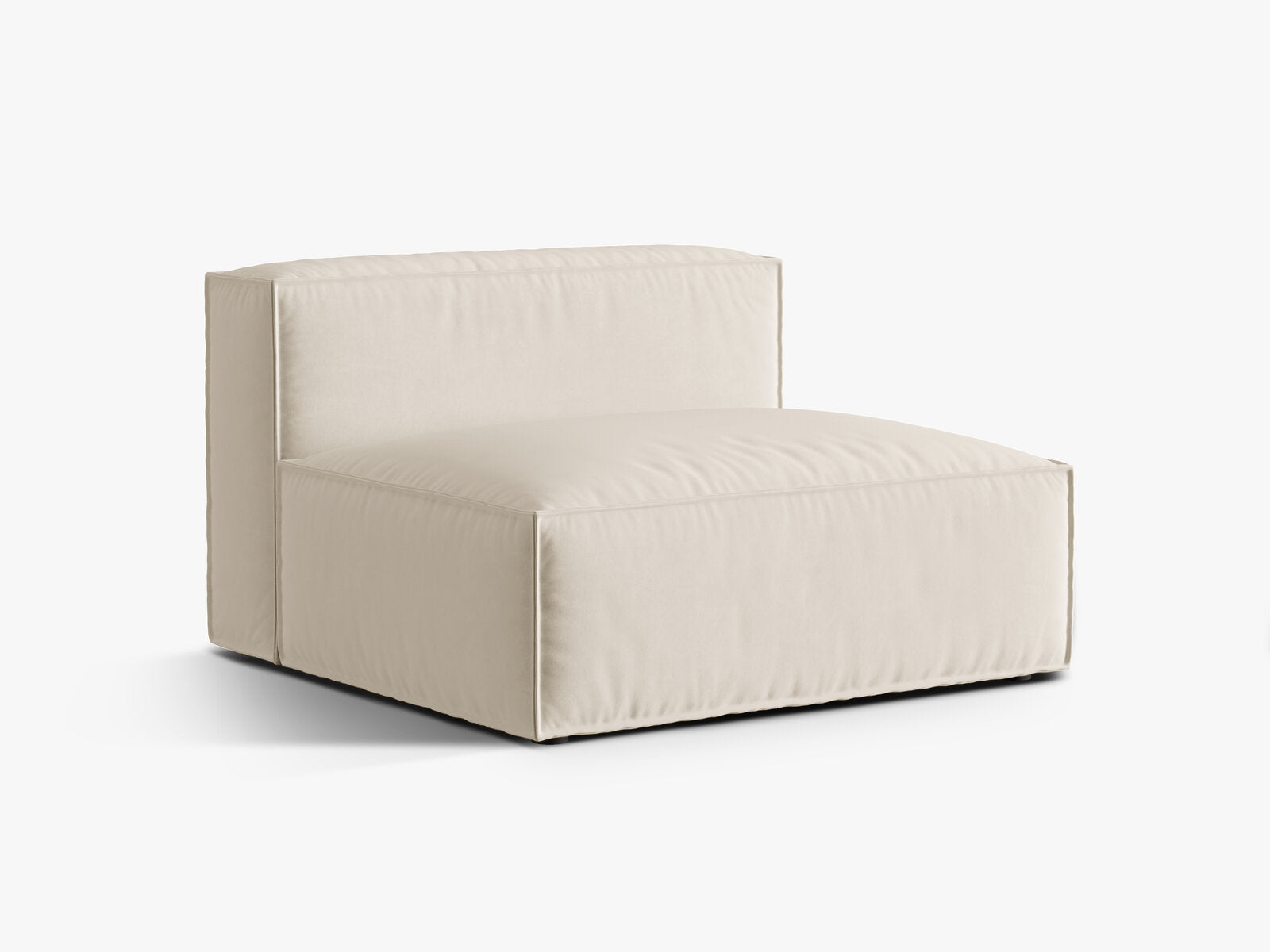 Micadoni Modul Nuria 2-Sitzer Samt Paris Beige