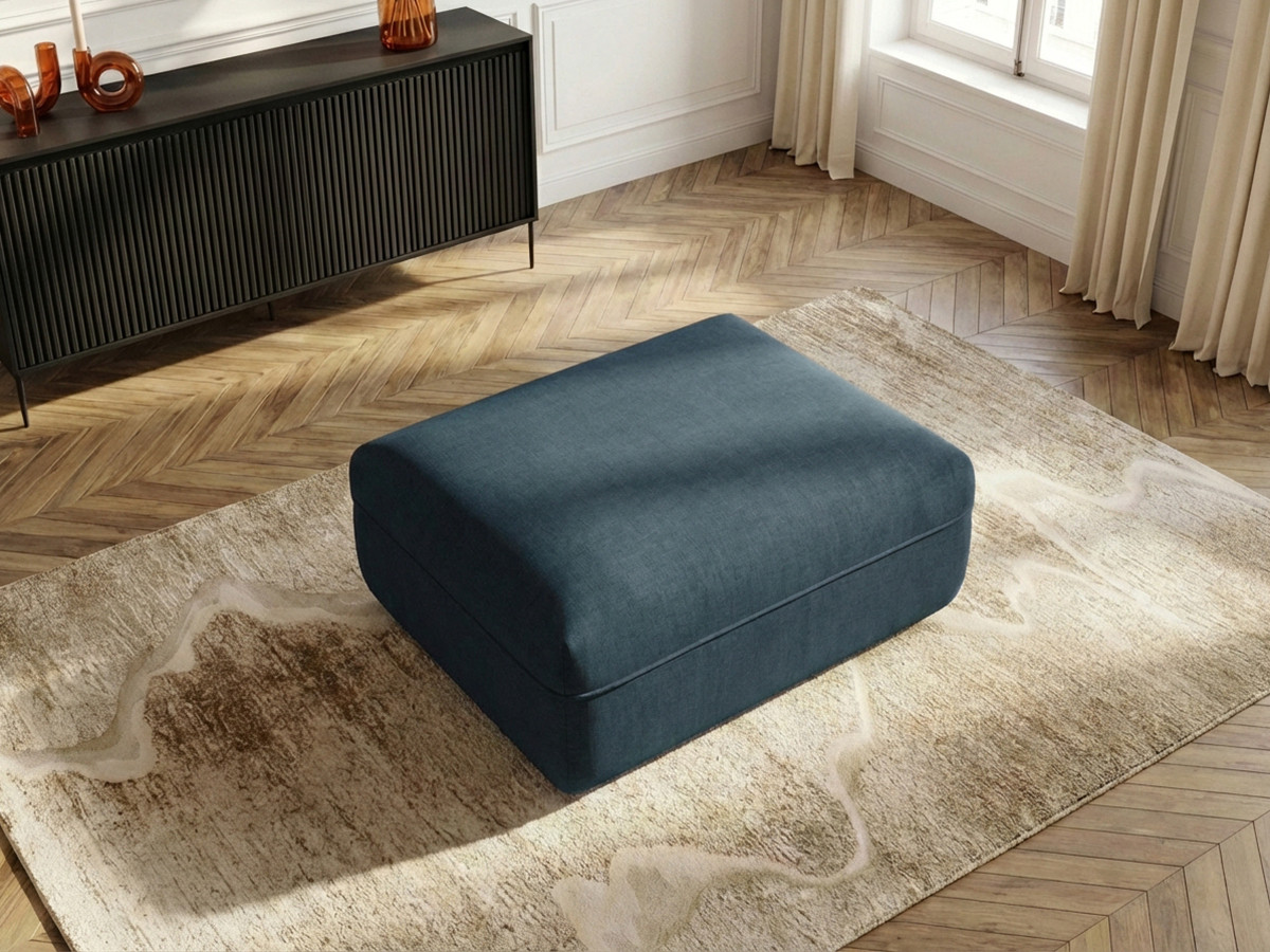 Bobochic Luigi Pouf Strukturstoff Blau