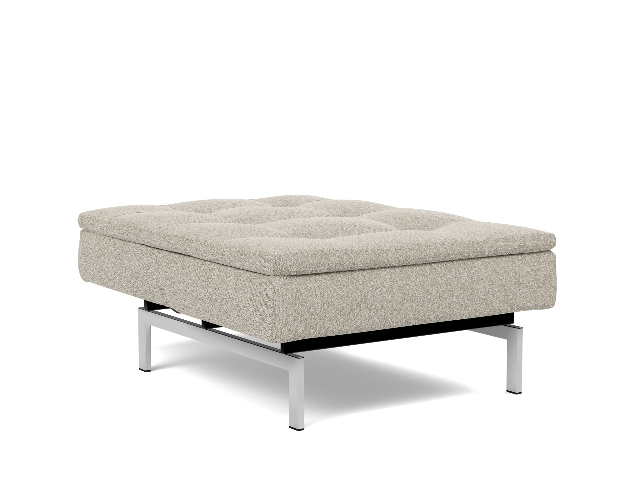 Sessel Dublexo Boucle Skandi 539-Beige Beine Chrom