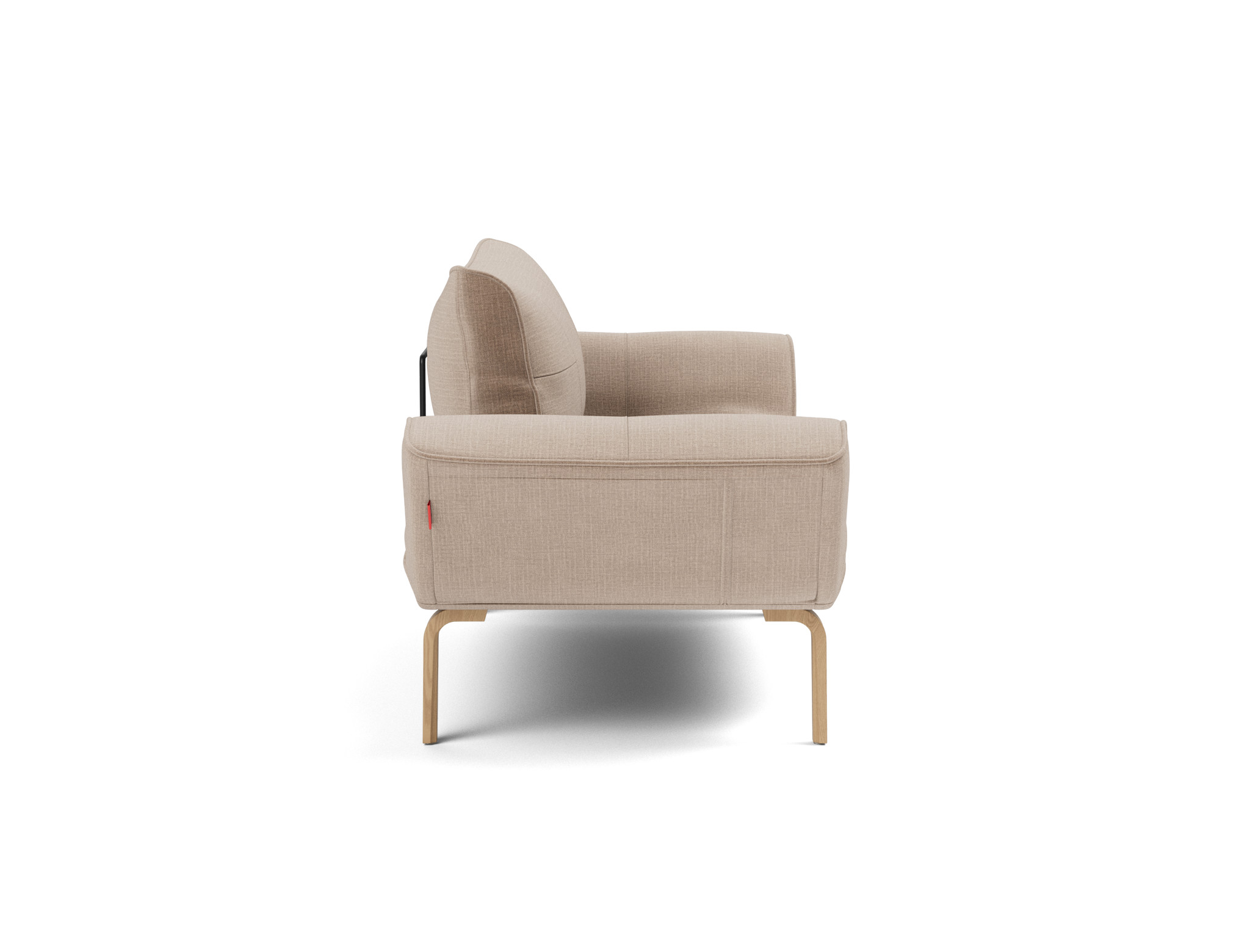 Tagesbett Zeal Chenille Esina 417-Mocha Beine Bow Eiche