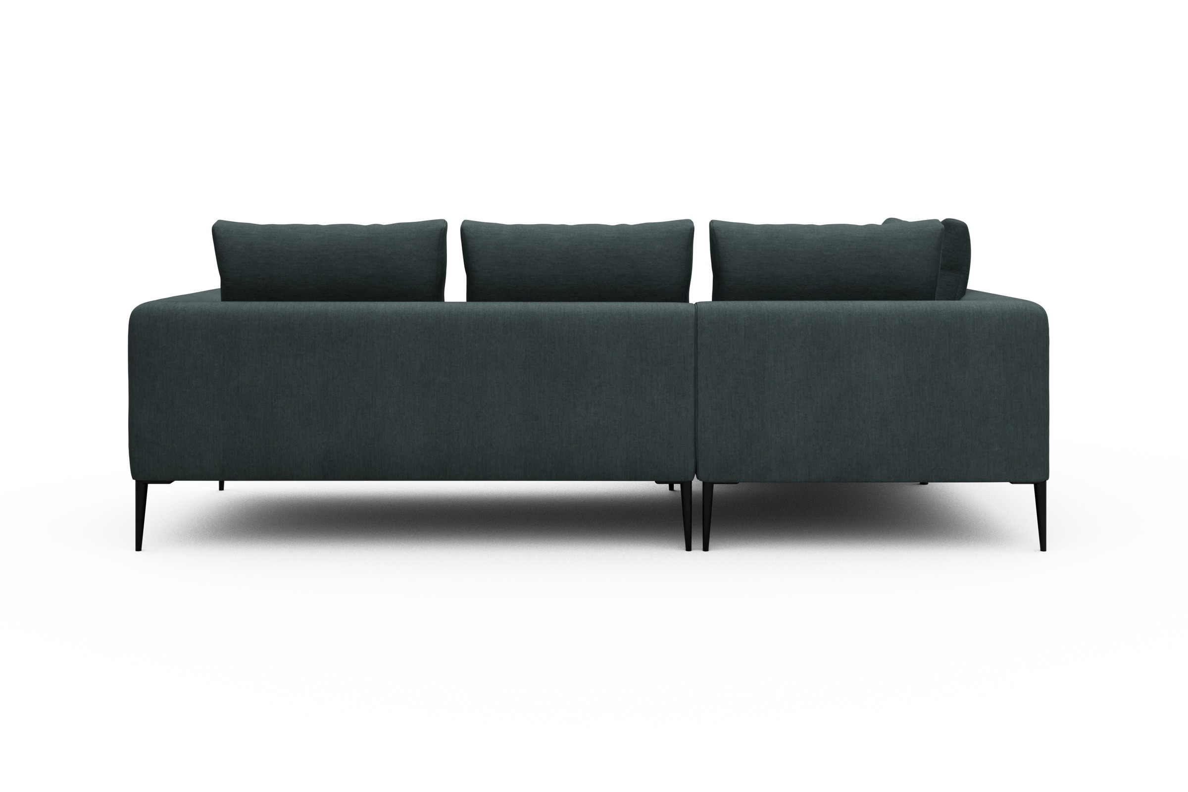 Ecksofa Paul Relax-Ecke links mit 2-Sitzer Vivus-Blue