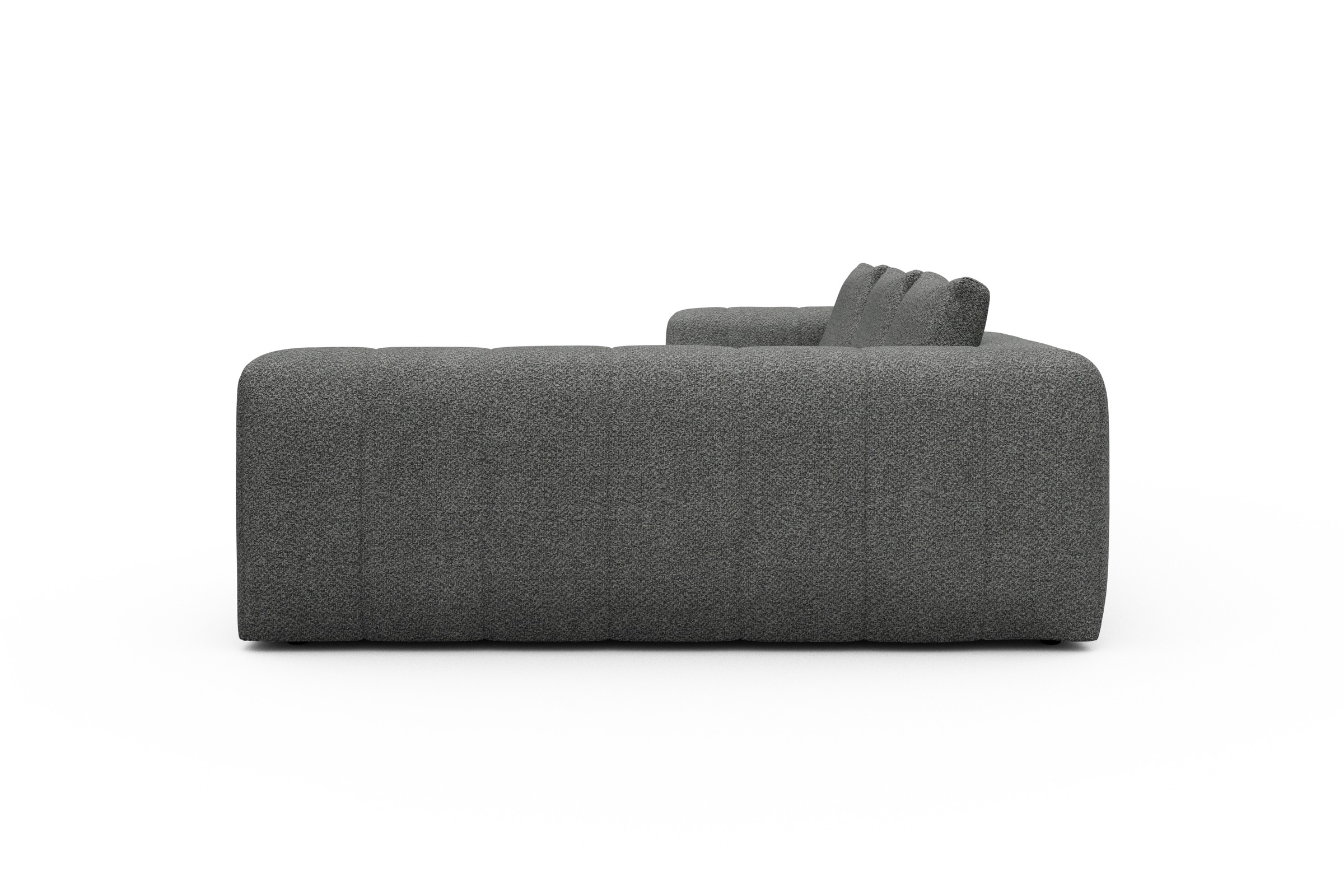 Ecksofa Hugo 2x 2,5-Sitzer Armlehne links Vanora-Warm-Grey