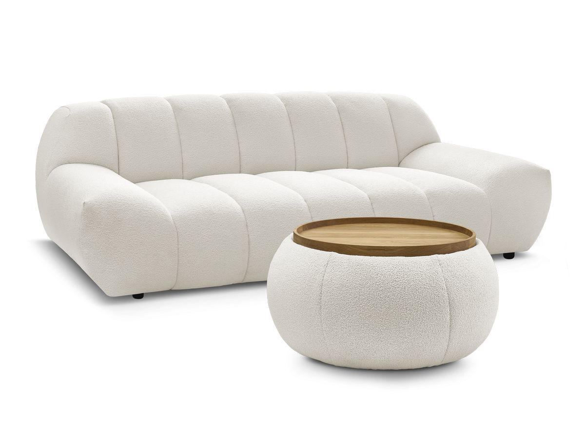 Bobochic Hayden Sofa 2-Sitzer mit Pouf