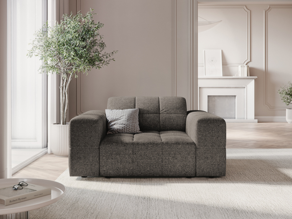 Cosmopolitan Design Sessel Chicago Chenille Haga Grau