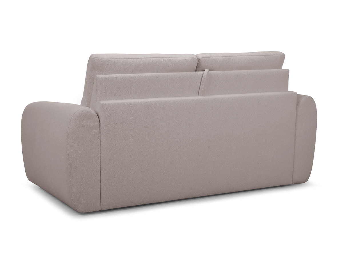 Bobochic Minorque Schlafsofa 2,5-Sitzer Chenille Beige, Liegefläche 140 × 200 cm
